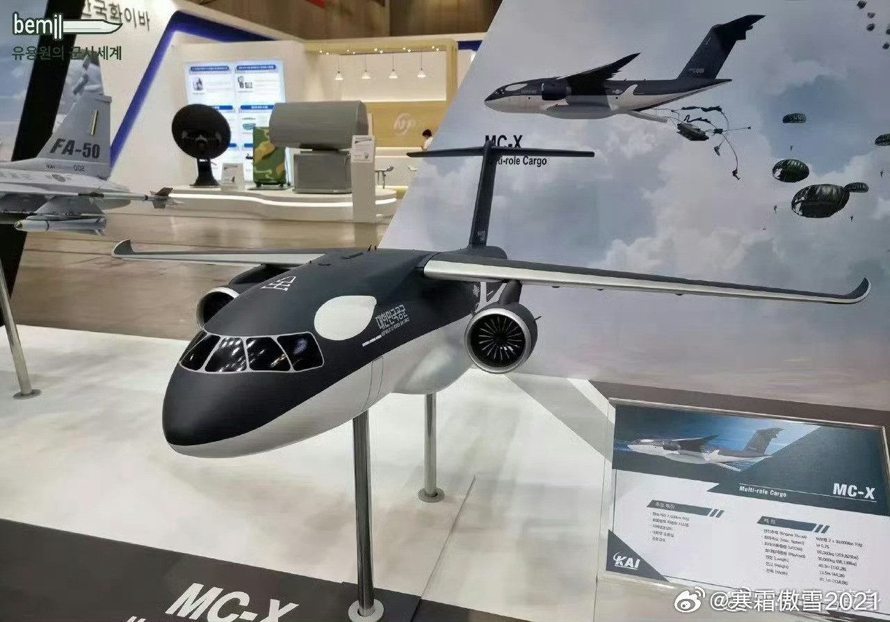 每天认识一件兵器下马的Y20的迷你版运输教练机模型➡️图1动力为两台D30KP