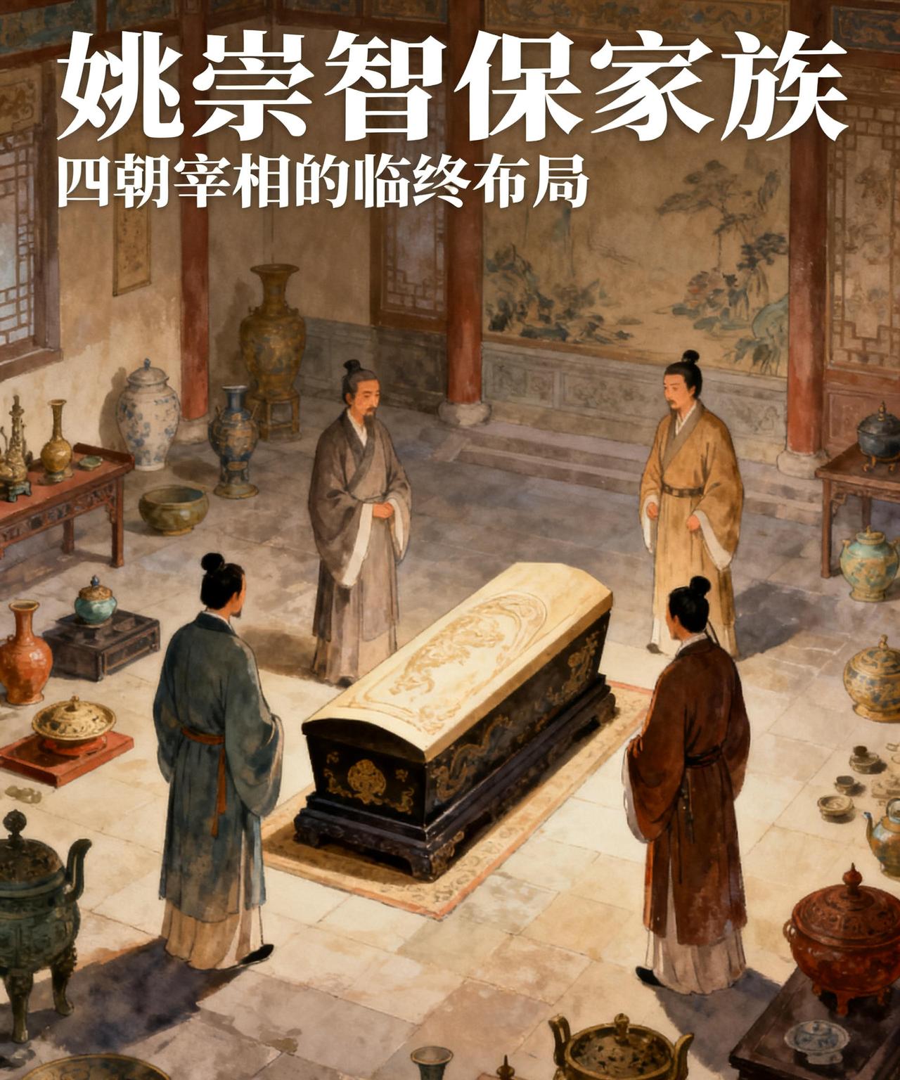 唐朝有个宰相，叫姚崇。他快死的时候，把几个儿子叫到床前。一句话，就让全家人后背发