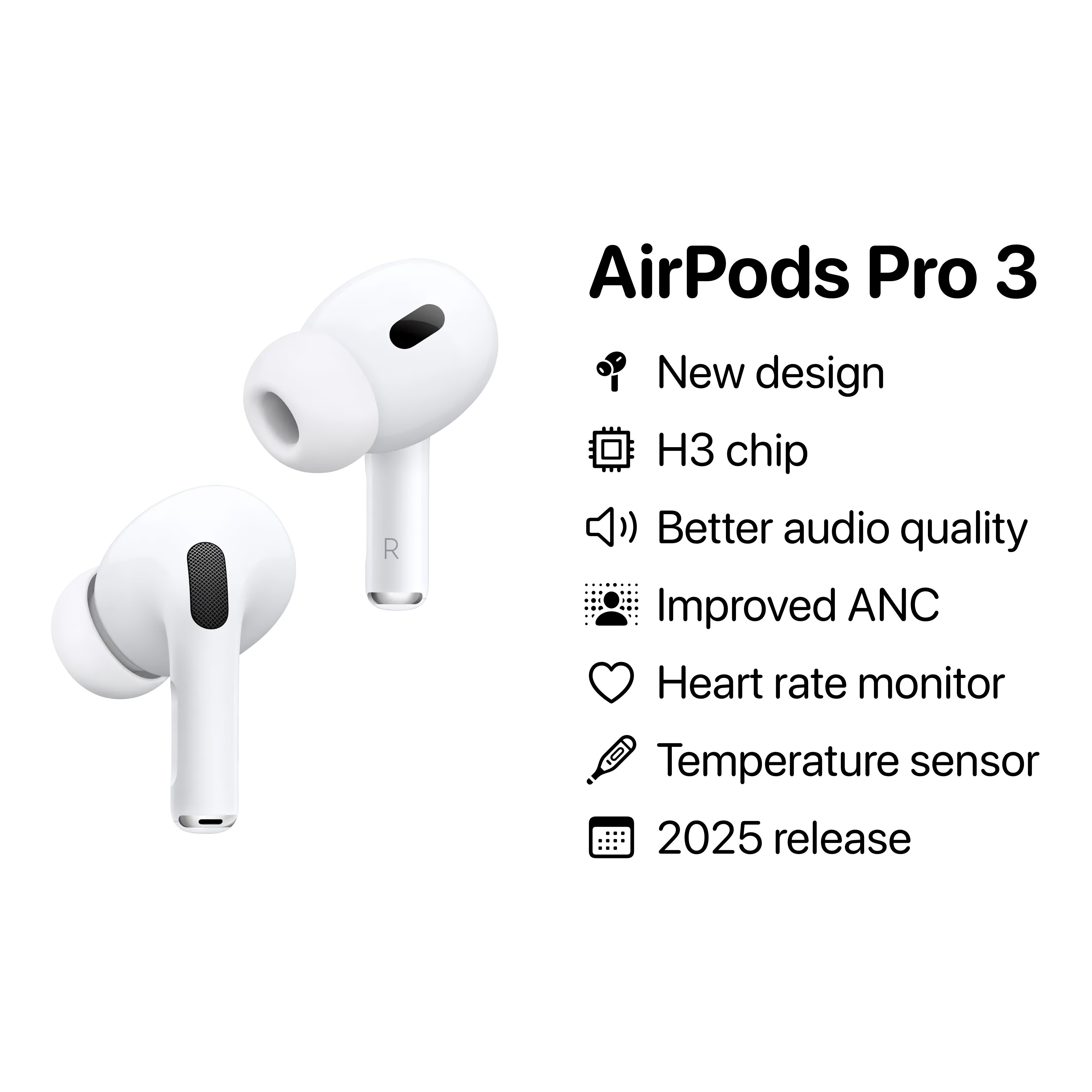 AirPods或迎内置摄像头今年大概率会更新AirPodsPro3了摄像