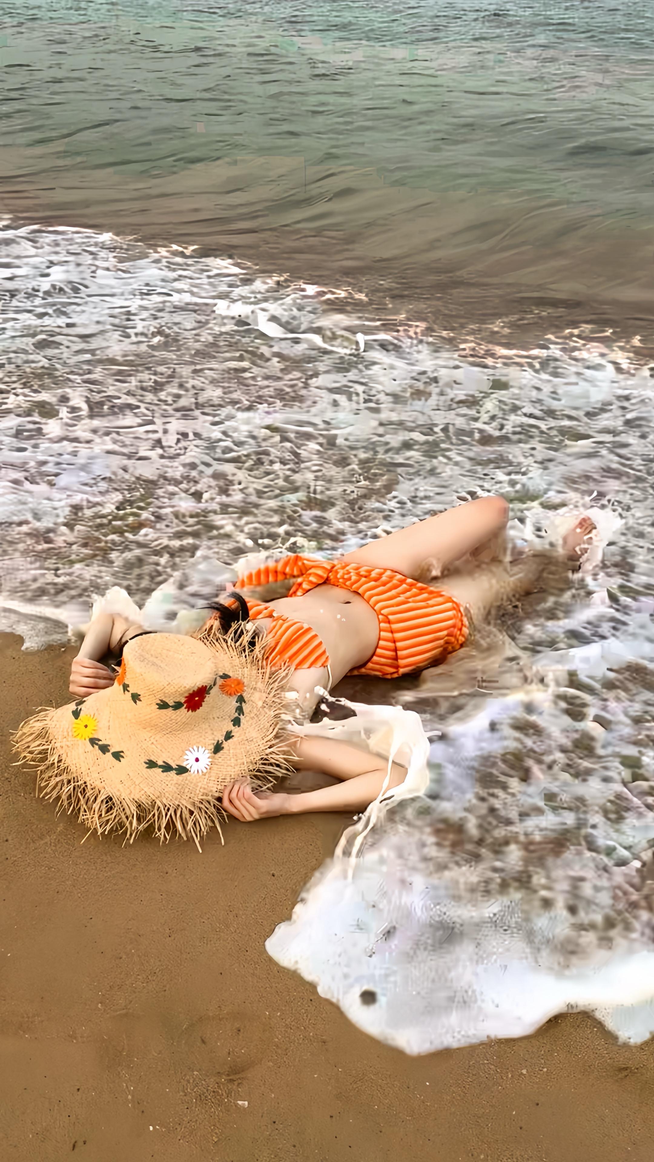 海边正常穿搭
