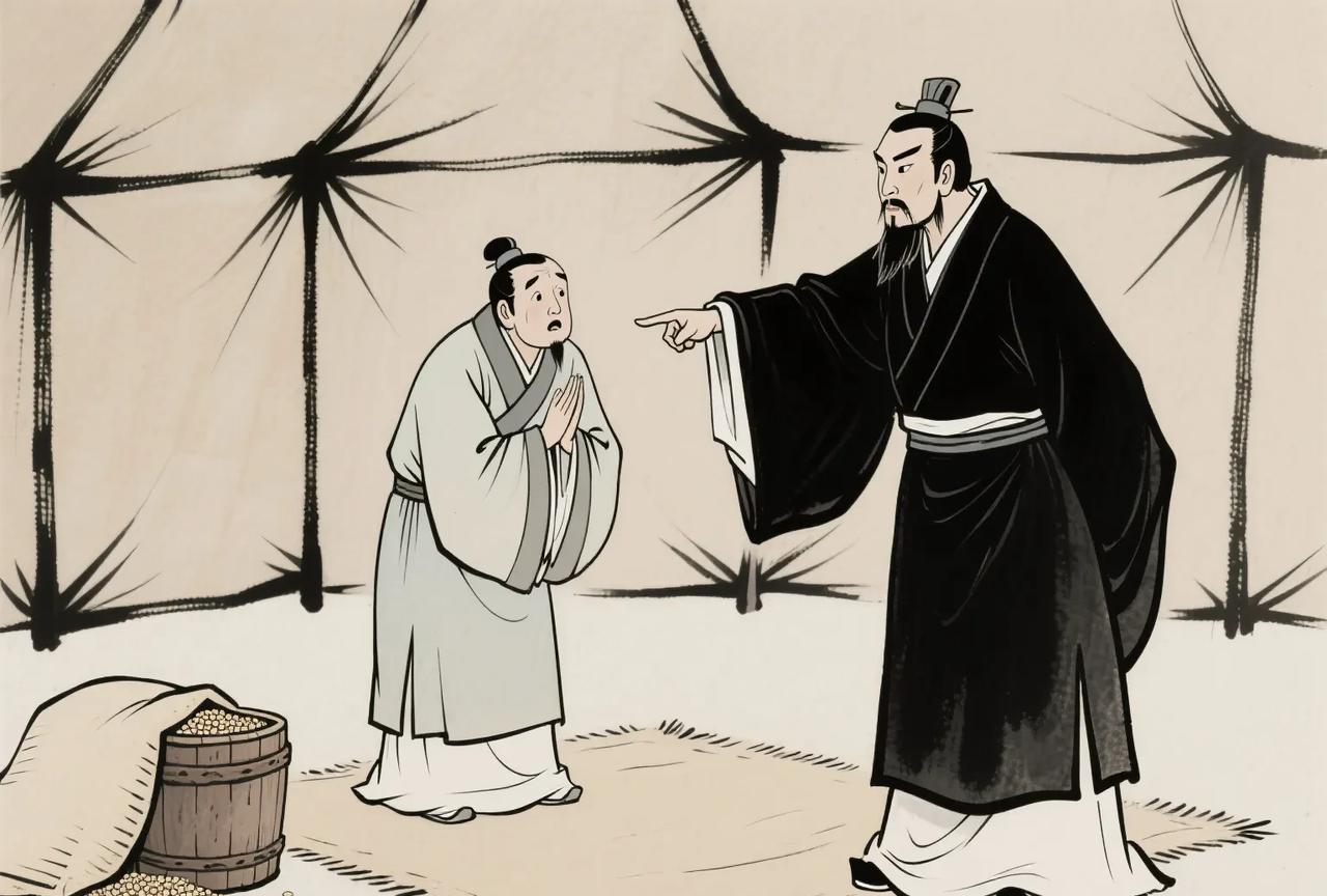 根据《三国志》裴松之注引《曹瞒传》和《傅子》的记载，曹操在军中缺粮时，确实采纳了