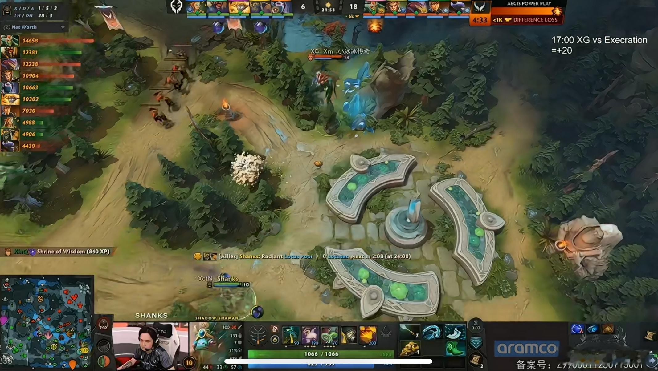 森哥原话：左边这个队一看就是和XG训练多了被打蠢的队dota2dota​​​