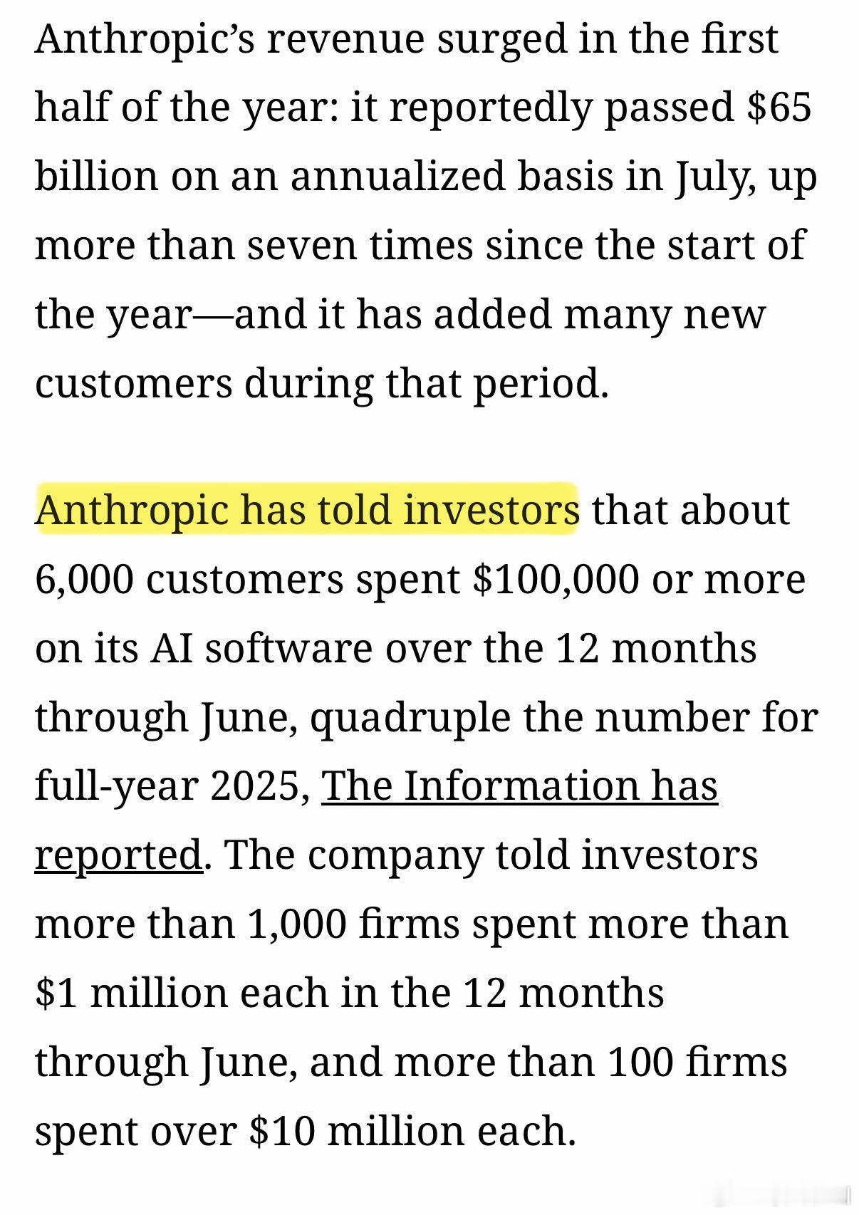 Anthropic投资者信件泄露：ARR大幅增长，微软、Meta削减内部Claude用量Anthro