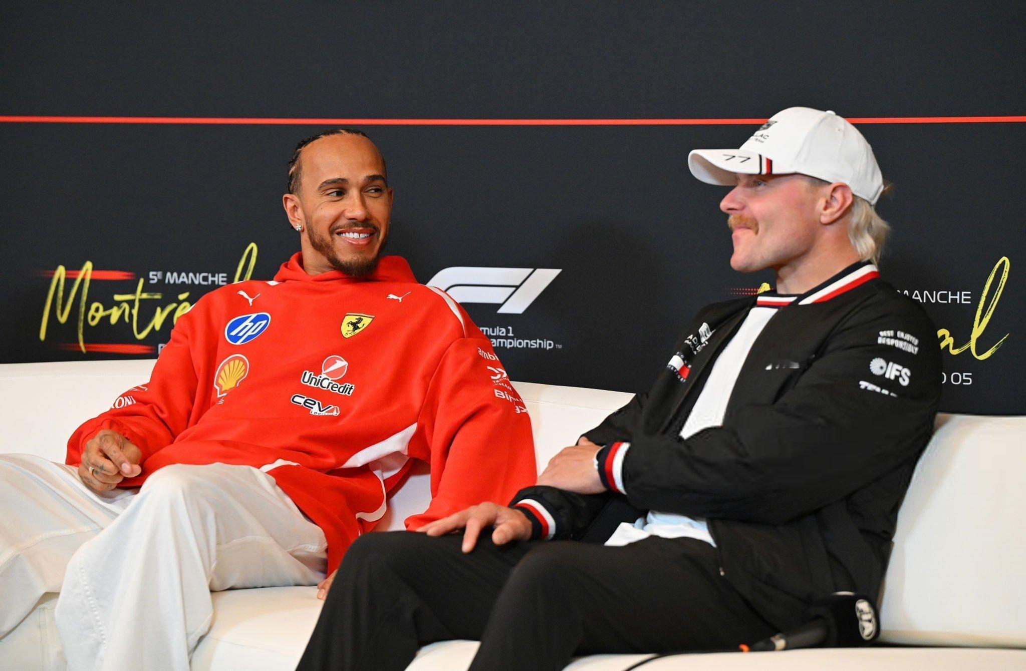 F1瓦尔特里·博塔斯向刘易斯·汉密尔顿解释了梅赛德斯车队的比赛规则：“那是保密