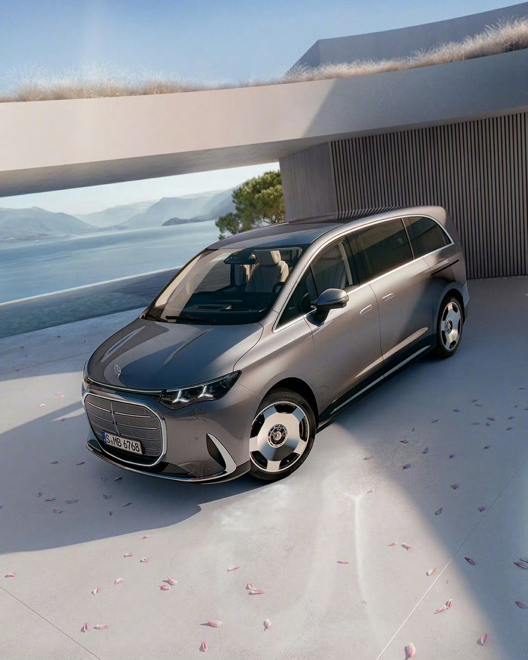 奔驰VLE对比之前发布的概念车，哪个好看？量产车还是内敛不少，一对比竟然觉得还