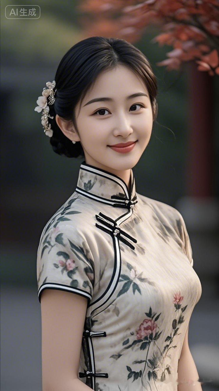 温婉古典，花间美人，祝幸福快乐每一天！