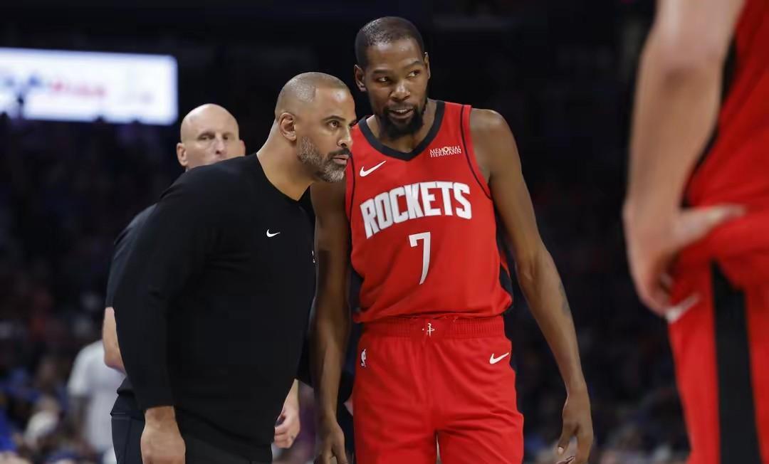 乌度卡要杜兰特目的达成，目前场均27.5+5.8火箭队开赛前4场，杜兰特场均出