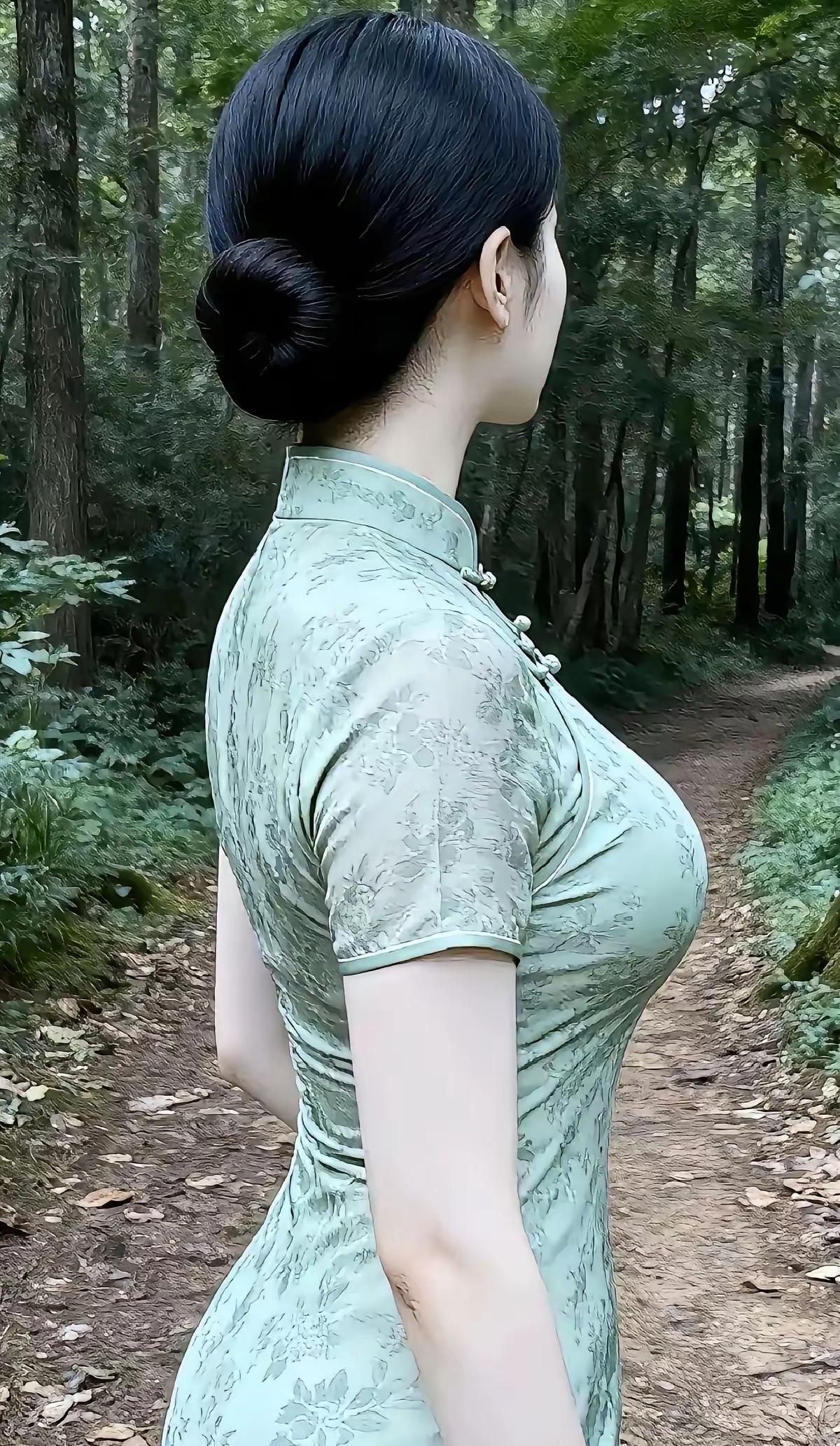 七律•绝世佳人青云/赋山里佳人态自幽，发如青丝面如玉；罗裙轻曳凌波步，环