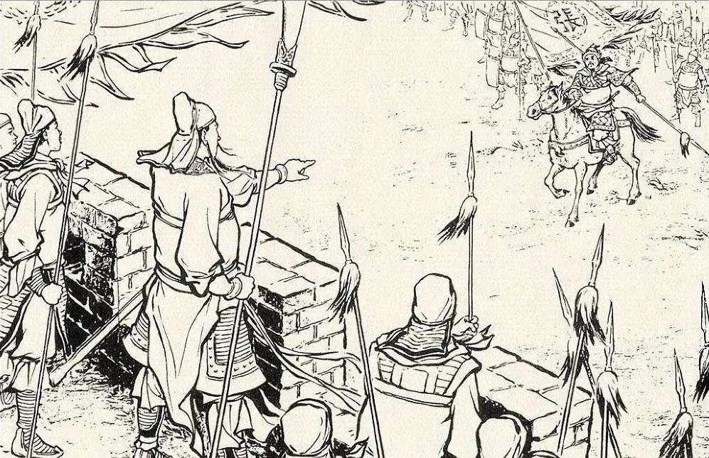 两军阵前，武圣关公面对敌将，从来都是拍马横刀，圆睁凤目，但这次却是例外，不仅不披