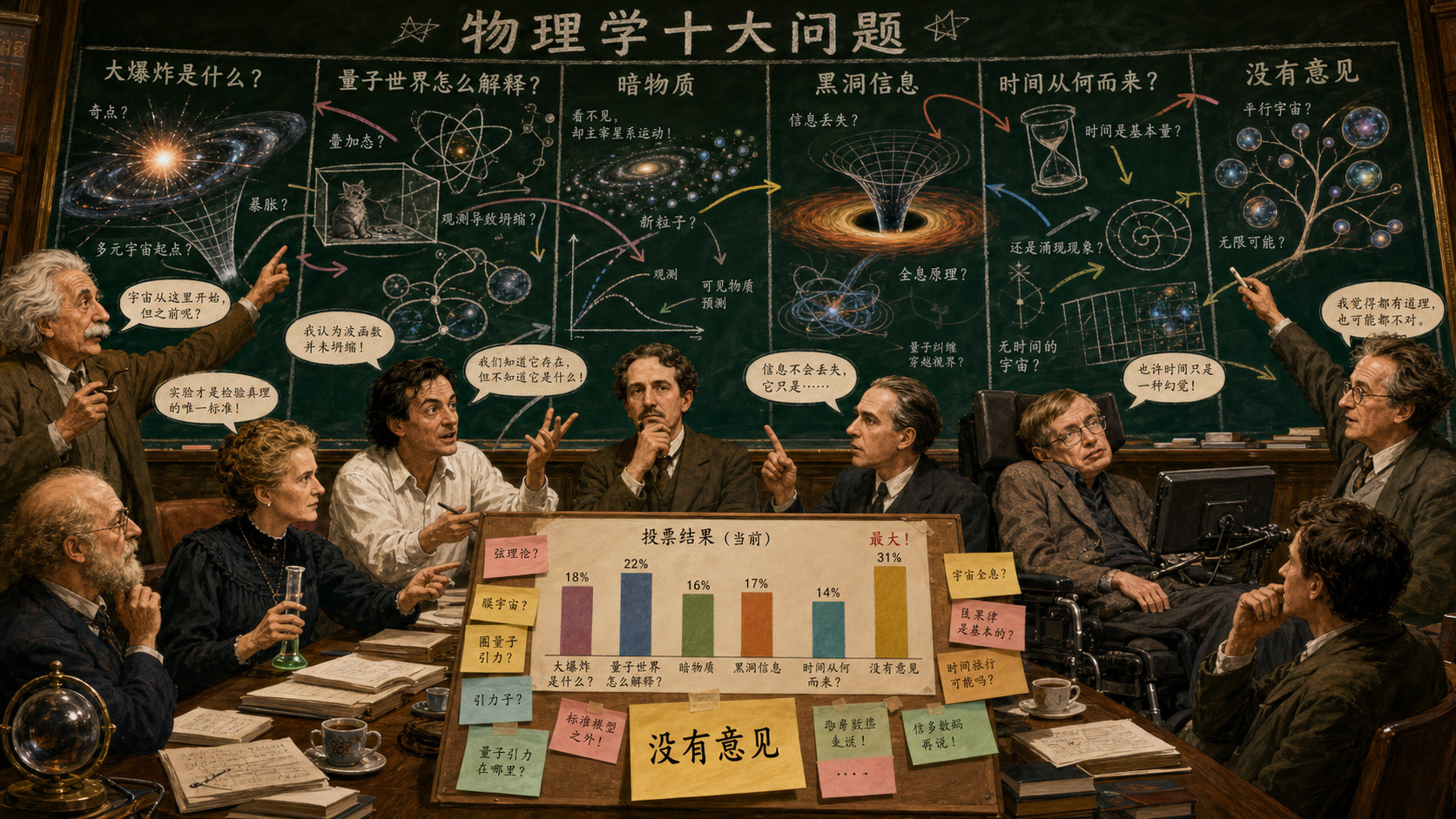 美国物理学会（APS）联合加拿大圆周理论物理研究所，去年搞了一次大型问卷调查：列