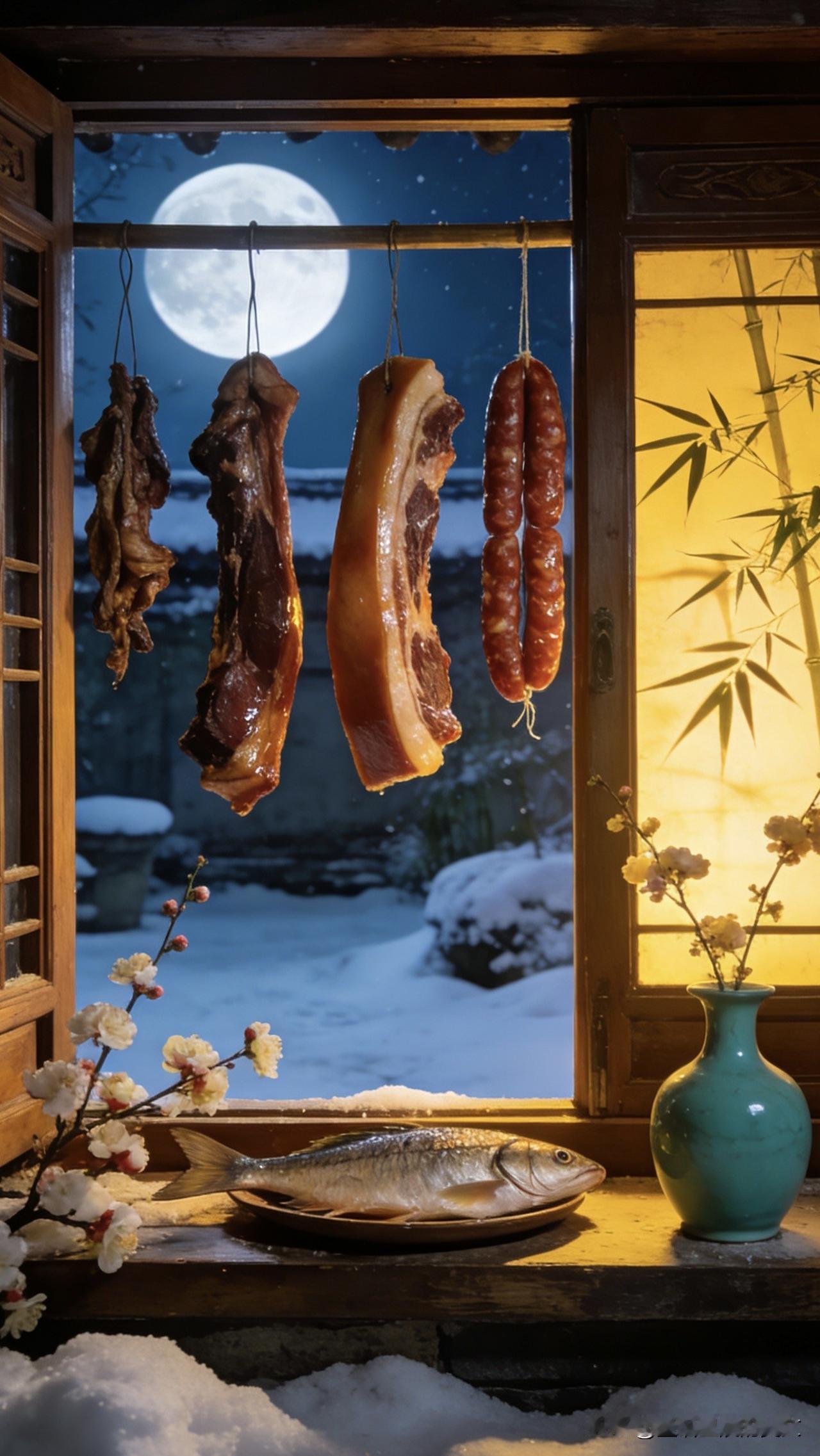 四九风凉腊月暖，三餐温软伴身旁，岁末心安是寻常四九的风裹着凛冽，掠过檐角，吹