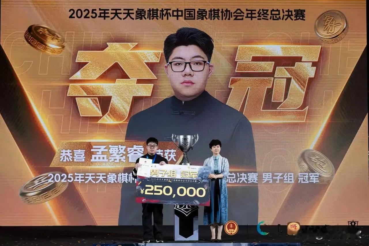 2025年象棋赛事全部结束。四大高手孟繁睿获得天天象棋杯冠军，孟辰获得上海杯冠军