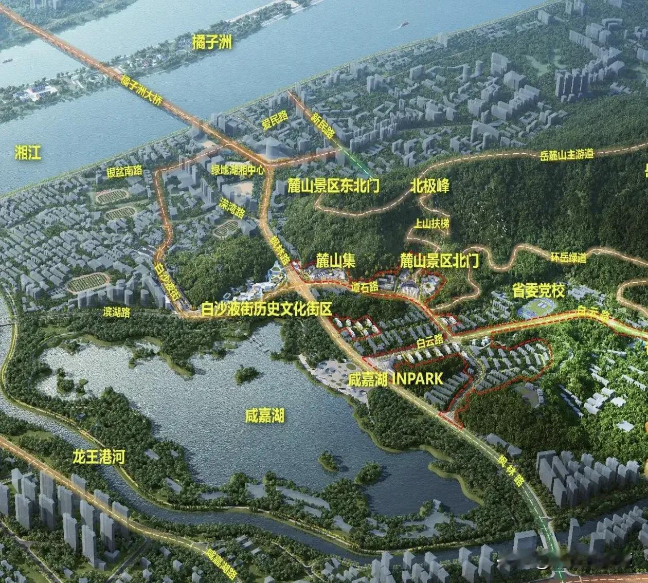 长沙岳麓山将建设北大门了！为了分流现有大门的客流，长沙有望在长沙白云路附近建设