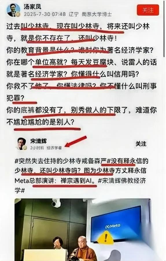汤家凤这次太刚了怼人直接怼到根上一句质问扯下多少人遮羞布？那些吹得神