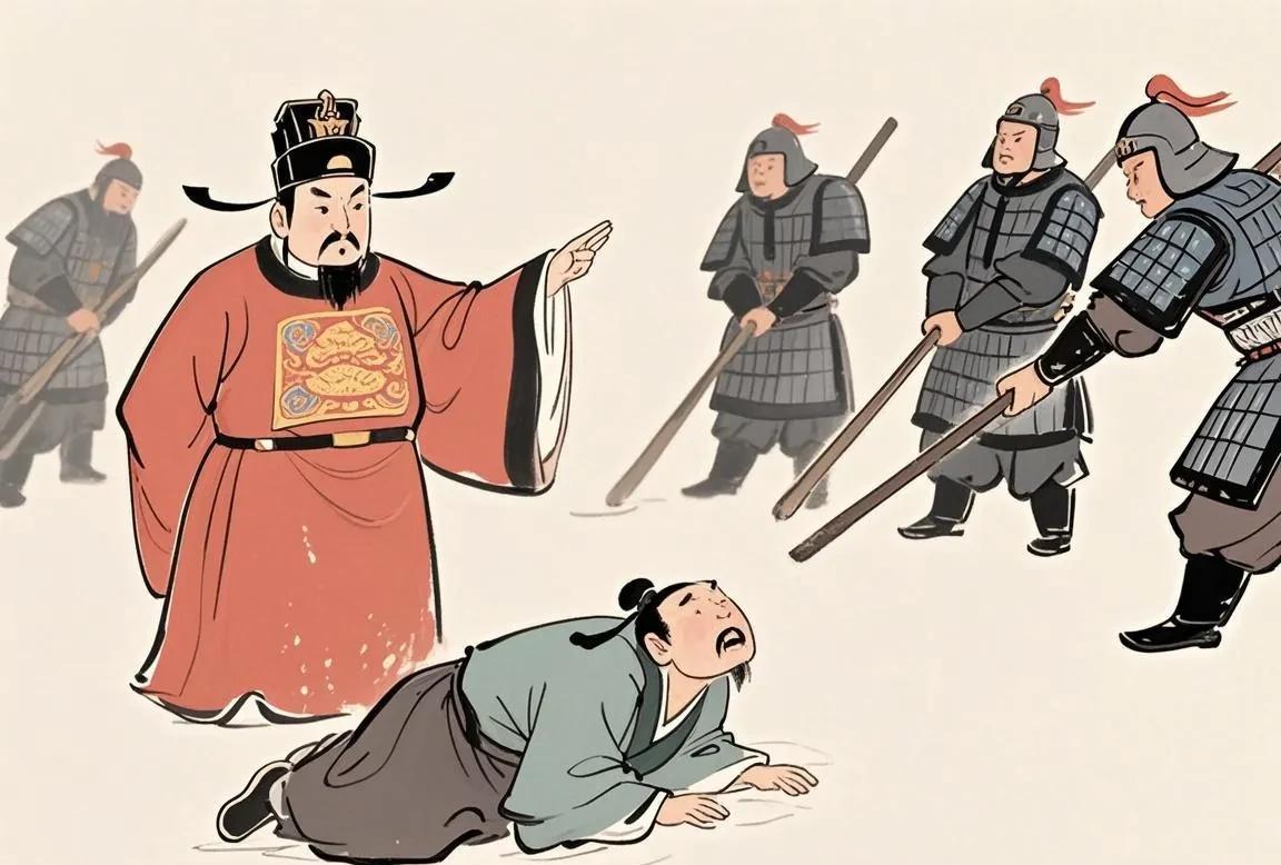 南明永历六年，御史李如月看到安龙府城门下吊着两张鼓胀的人皮——陈邦傅父子的皮悬在