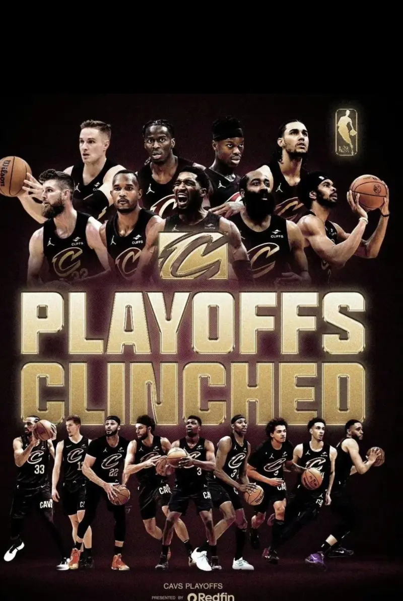 据报道：骑士目前全员健康状态。骑士季后赛海报也出来了，加油加油。今年如果保持