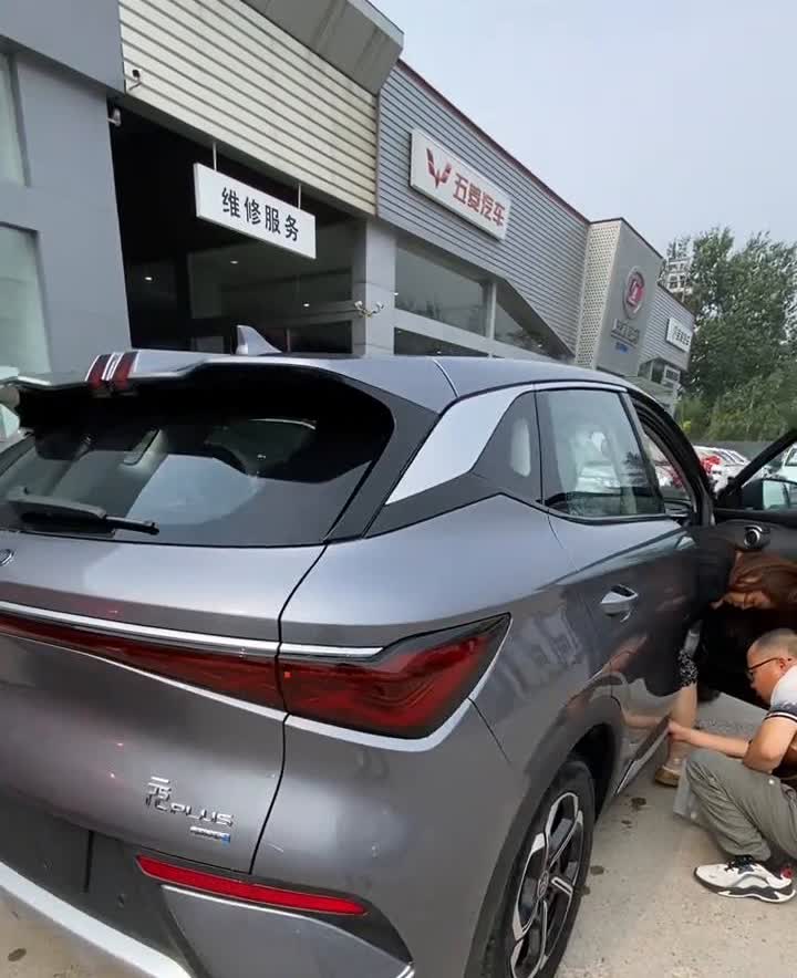 现在这年头能花十多万块钱买一个纯电车型的，它不是有炮就是有钱。恭喜客户喜提爱车一