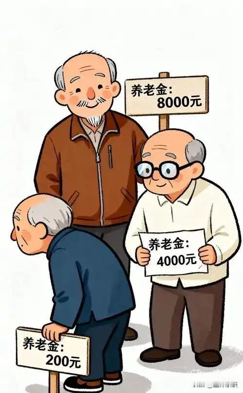 养老金大致分了5个梯队，看看你落在哪一层：第1梯队：1800元以内——多以灵