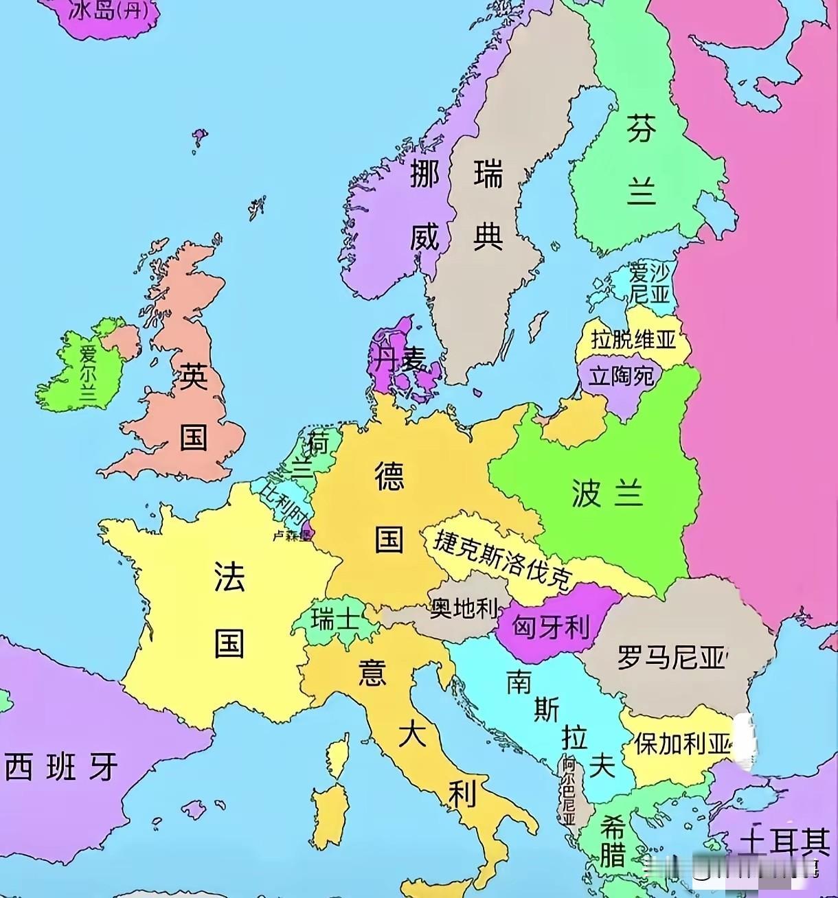 终于明白了，欧洲破碎真相！我们发现没有，欧洲国家林立，大国有德国、法国、西班