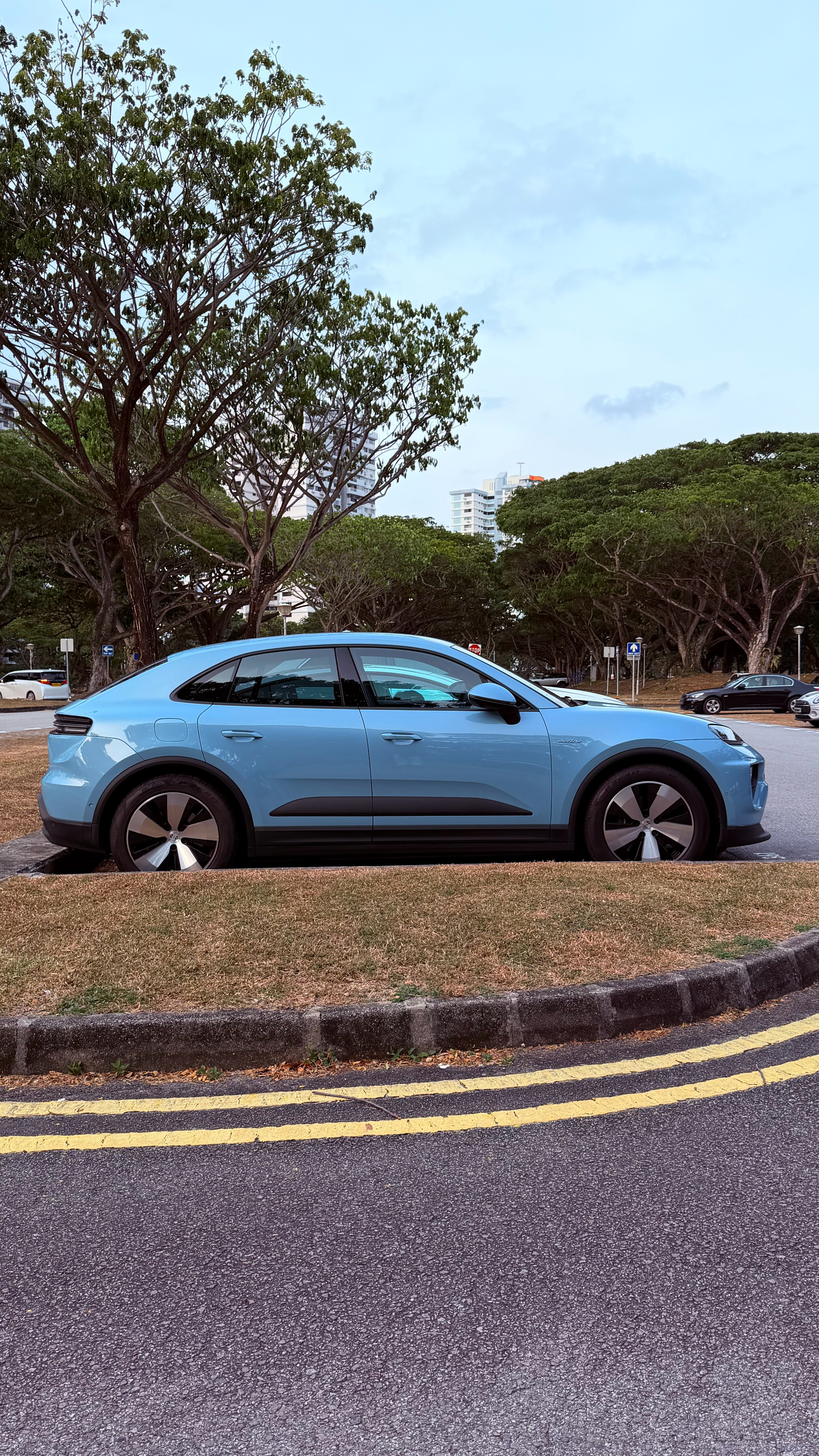 上一代电动保时捷！颜色真好！