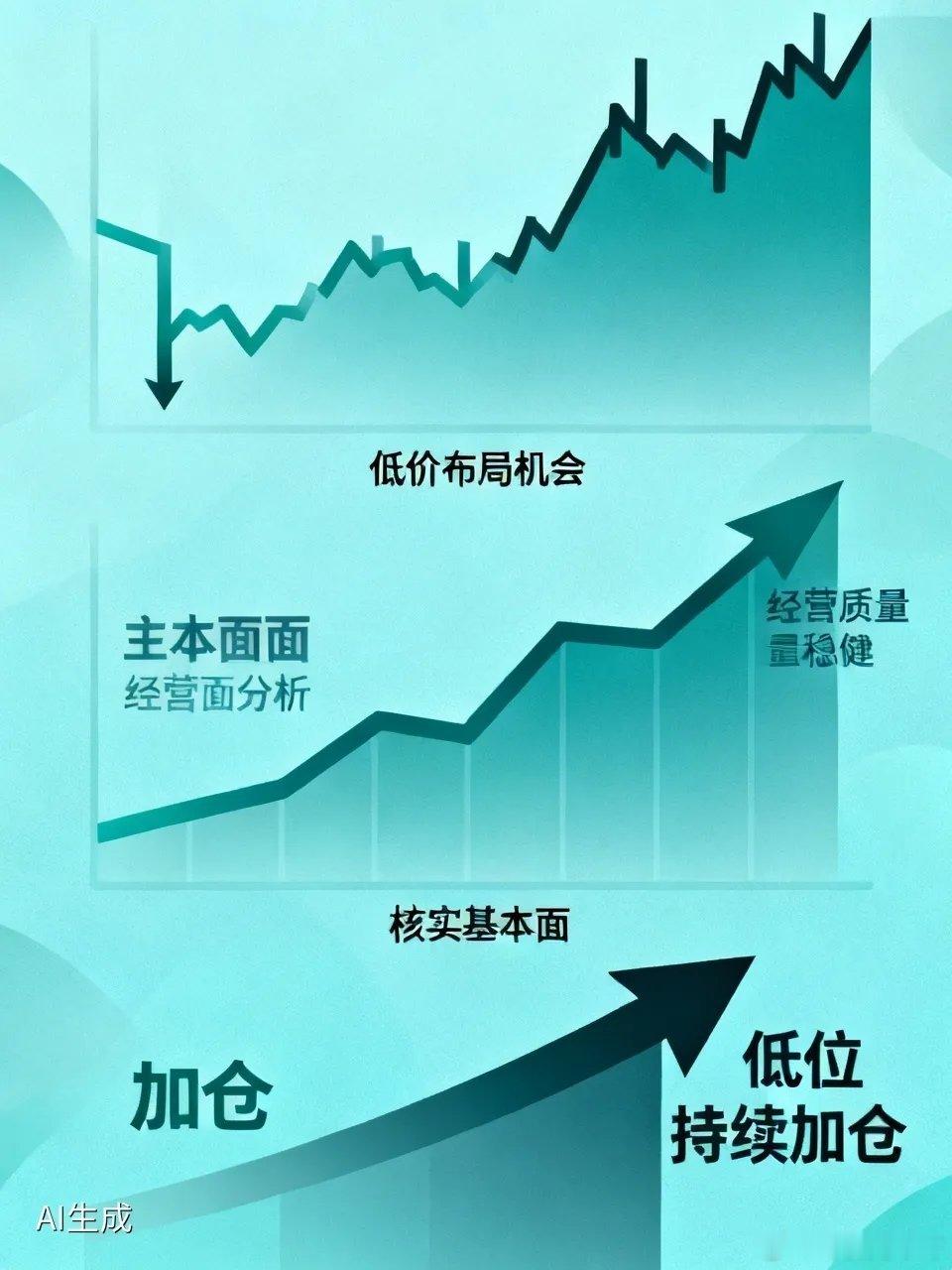 股票下跌时越跌越买的操作心法：（1）优质公司的股价持续下跌时，一方面股