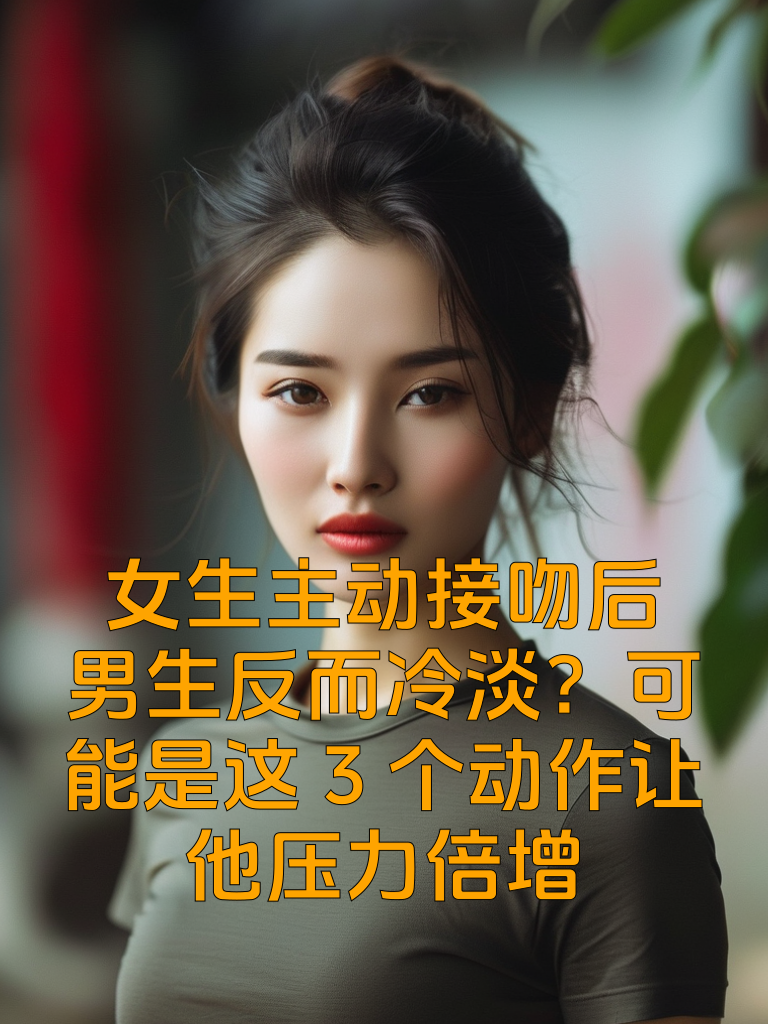 女生主动接吻后，男生反而冷淡？可能是这3个动作让他压力倍增