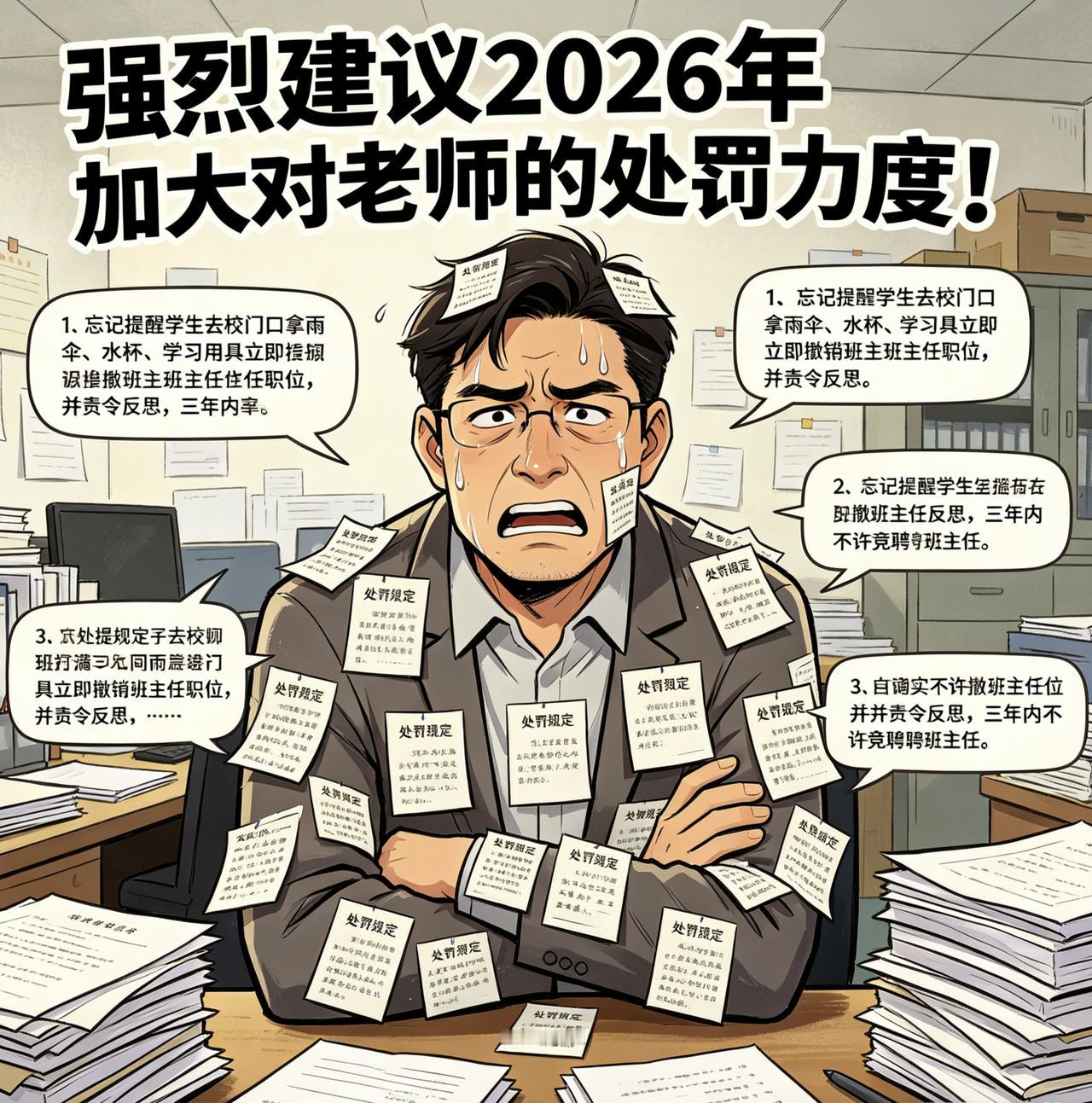 过度问责教师，真的能教出更好的孩子吗？　　近来网络上流传的“教师处罚清单”，看