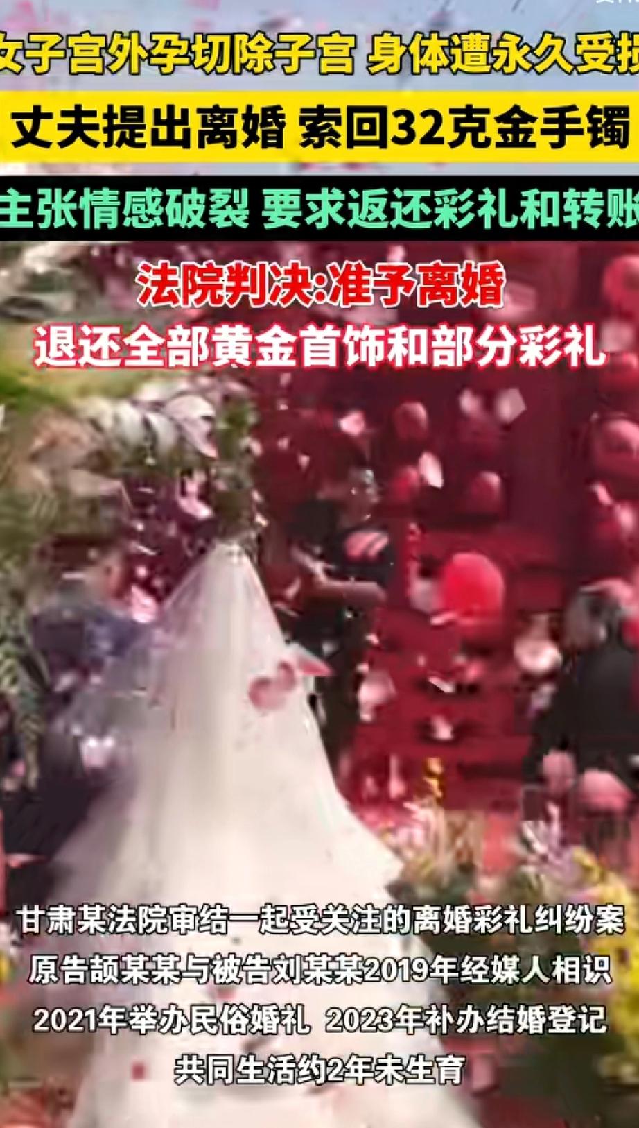 “仅退款”的风居然吹到婚姻界！[惊恐]甘肃一女子2019年和前夫相识，202
