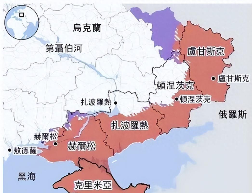 /以后的乌克兰，可能就是这样子了。乌克兰的领土，大概又要减少好几大块了，卢甘