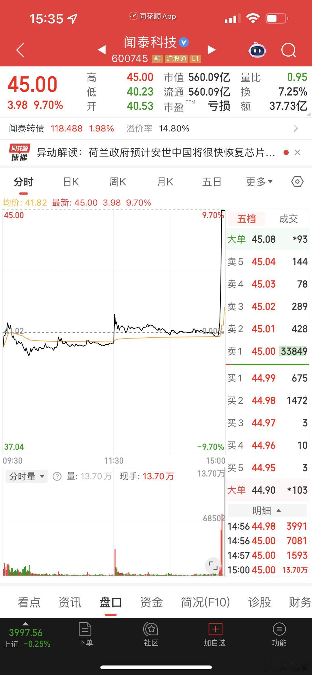 闻泰科技，这么大的盘子也玩操控！​​​