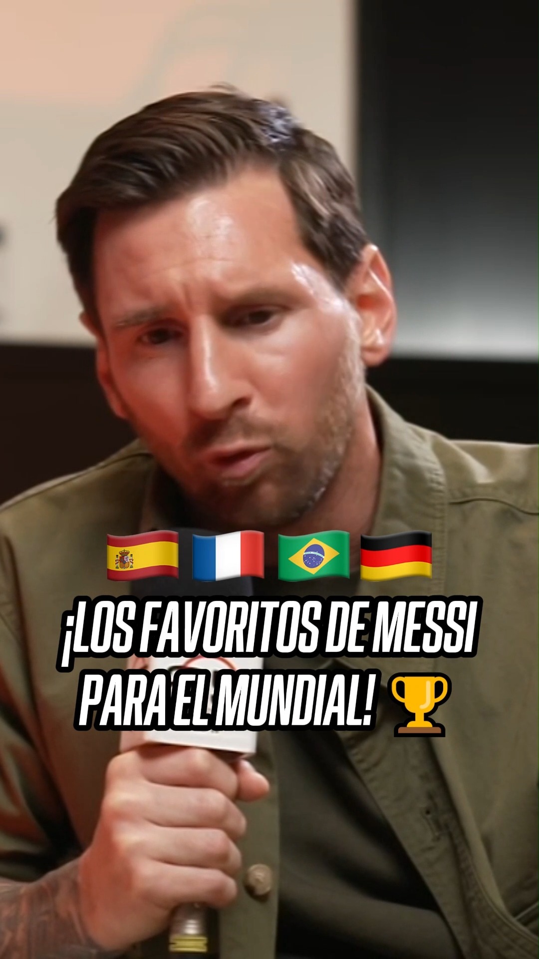 ESPN成立25周年之际，梅西接受了ESPN专访，谈到了自己对世界杯的看法。🗣