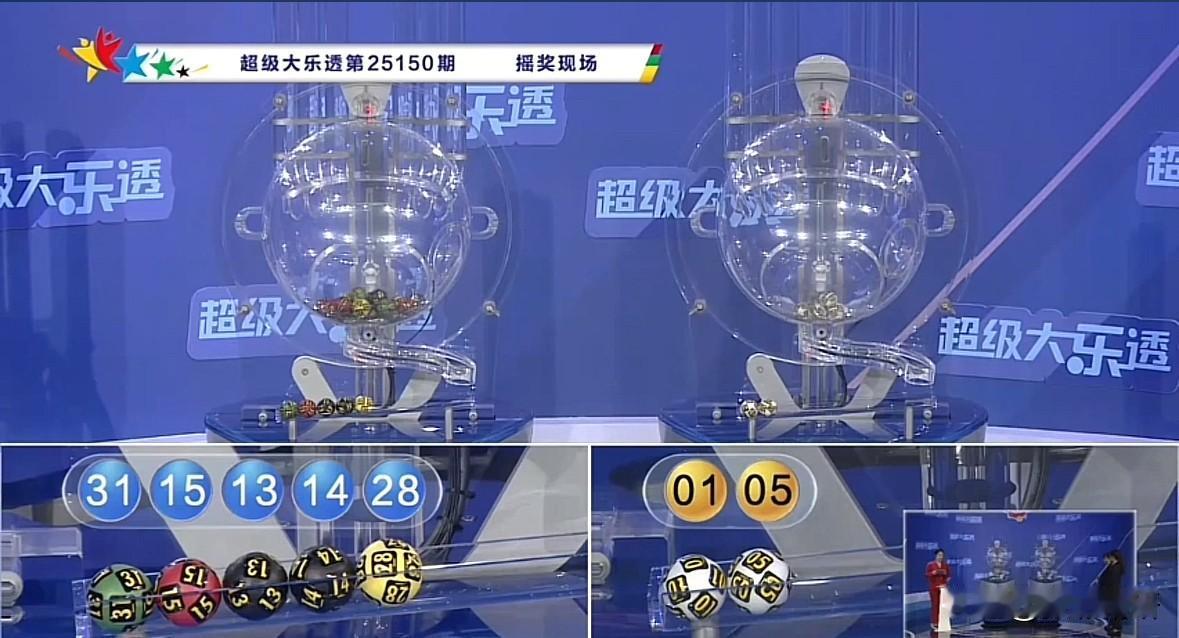 大乐透第25150期——也是本年度最后一期的开奖号码如期而至：13、14、15、