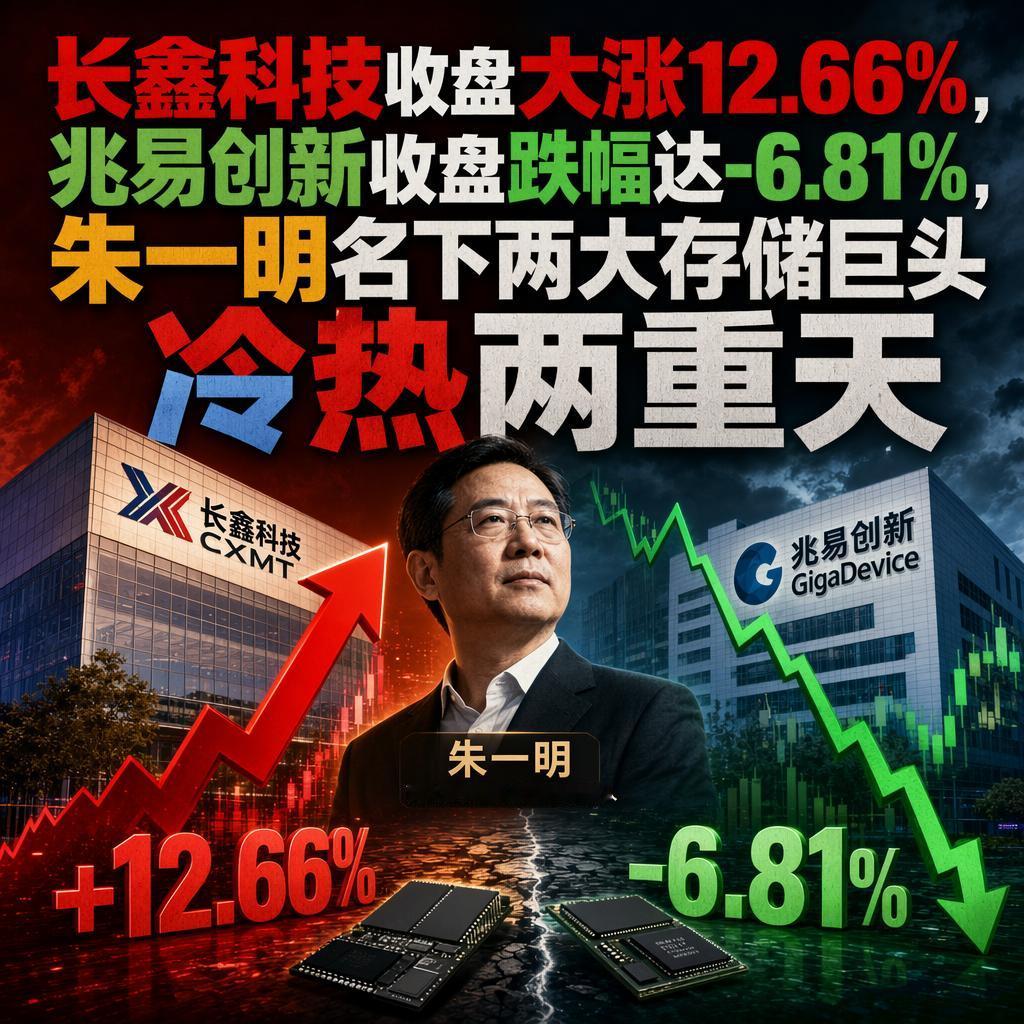 国产存储第一股上市当天暴涨460%，如今3.54万亿总市值稳坐A股头把交椅。同
