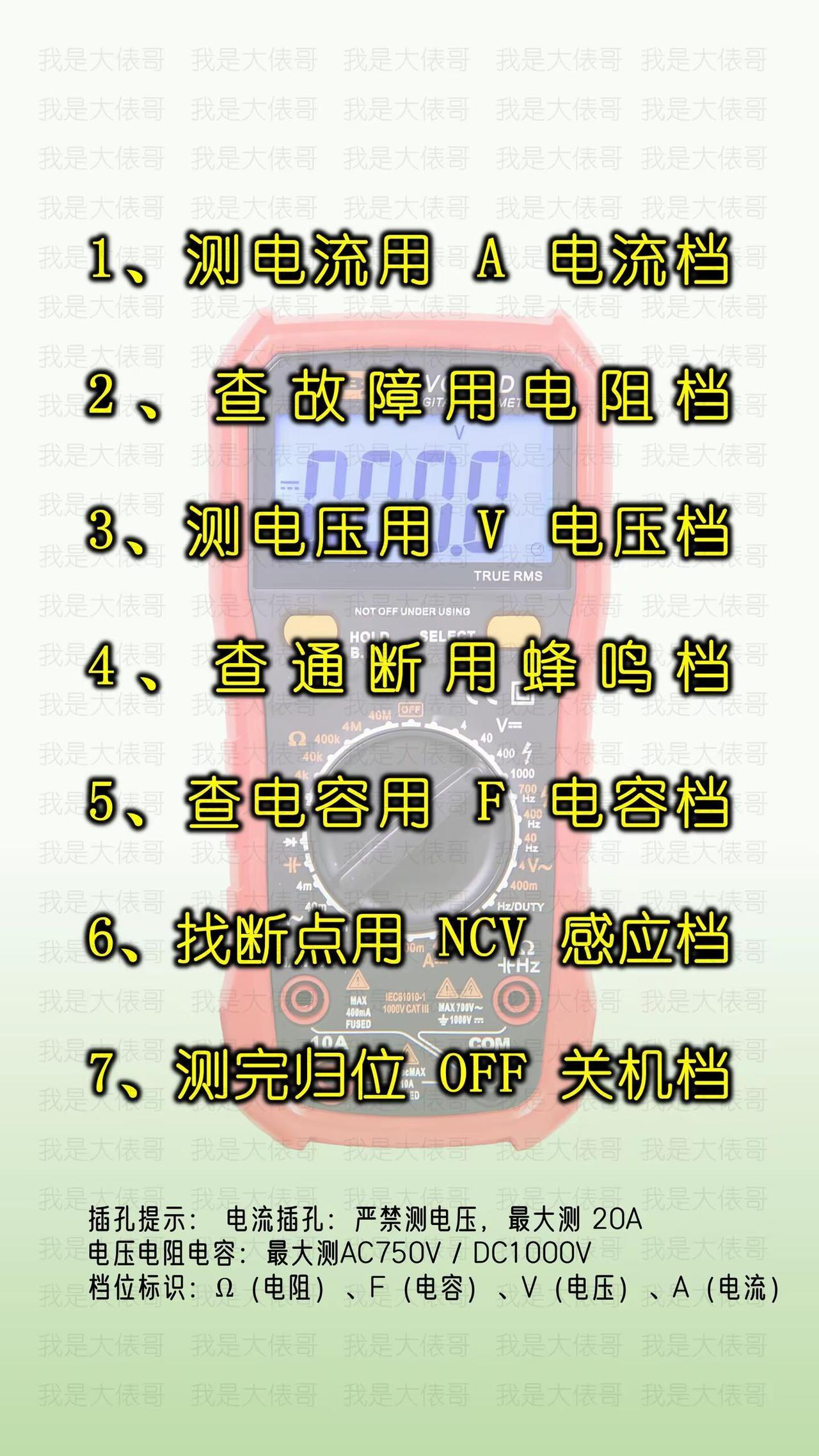 电工知识分享。电工知识科普电工常用单位换算万用表使用教程时控开关控制电路