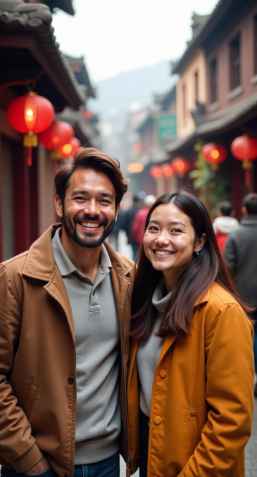 乌克兰新娘在婚礼上眼眶红红的，哽咽着说：“熊猫真不错，能嫁给你，真是太幸运了！”