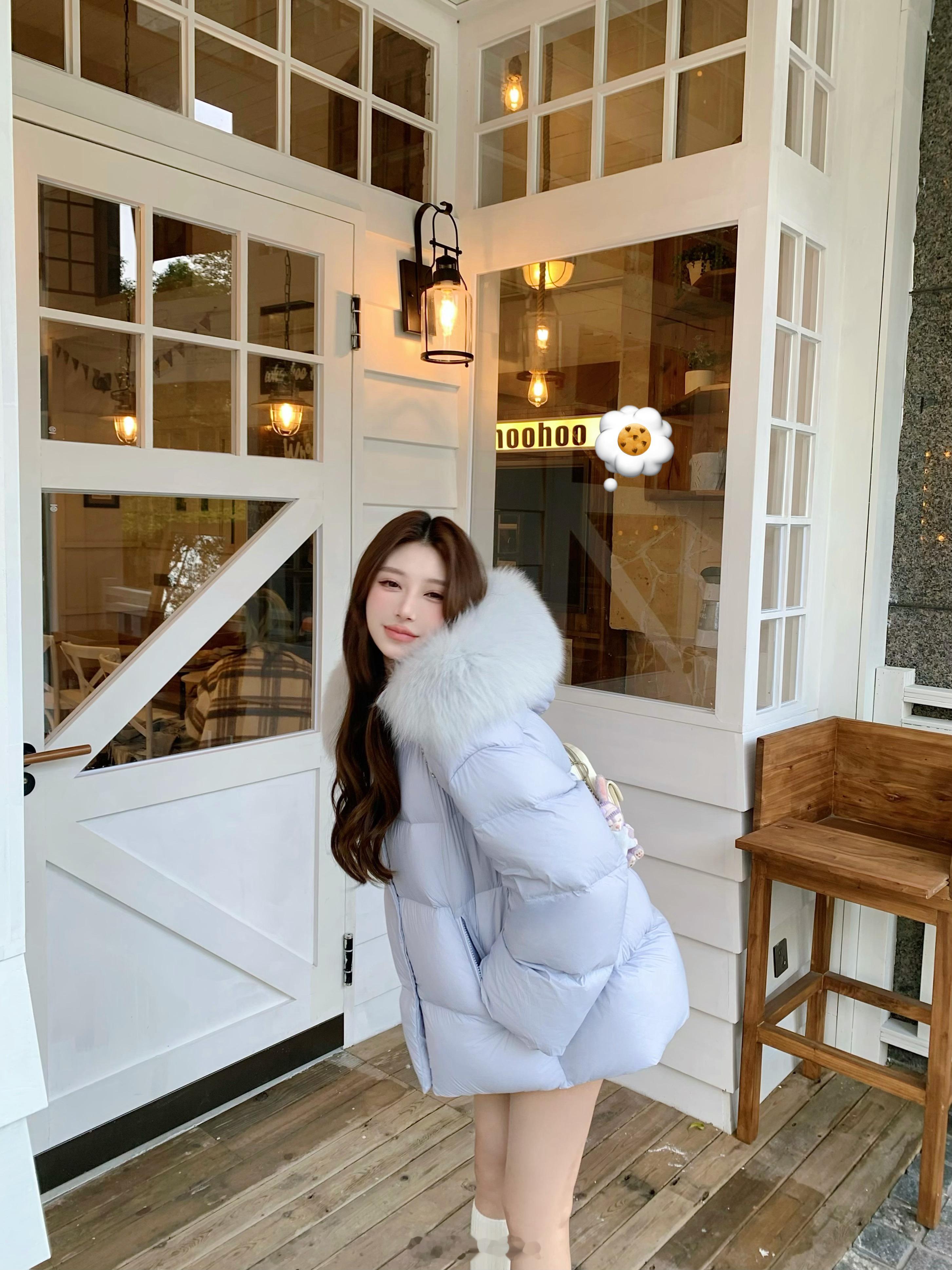 🐰这种大毛领的羽绒服真的每年都得来一件