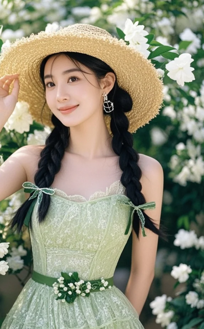 绿叶配花本是常识，但她一出现，绿叶都变配角了