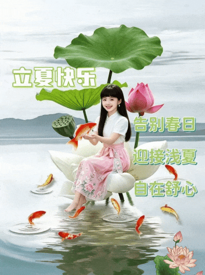 清风迎立夏，浅夏赴清欢🍃春尽夏来，岁月从容。愿往后日子，温柔静好，烦恼散尽，