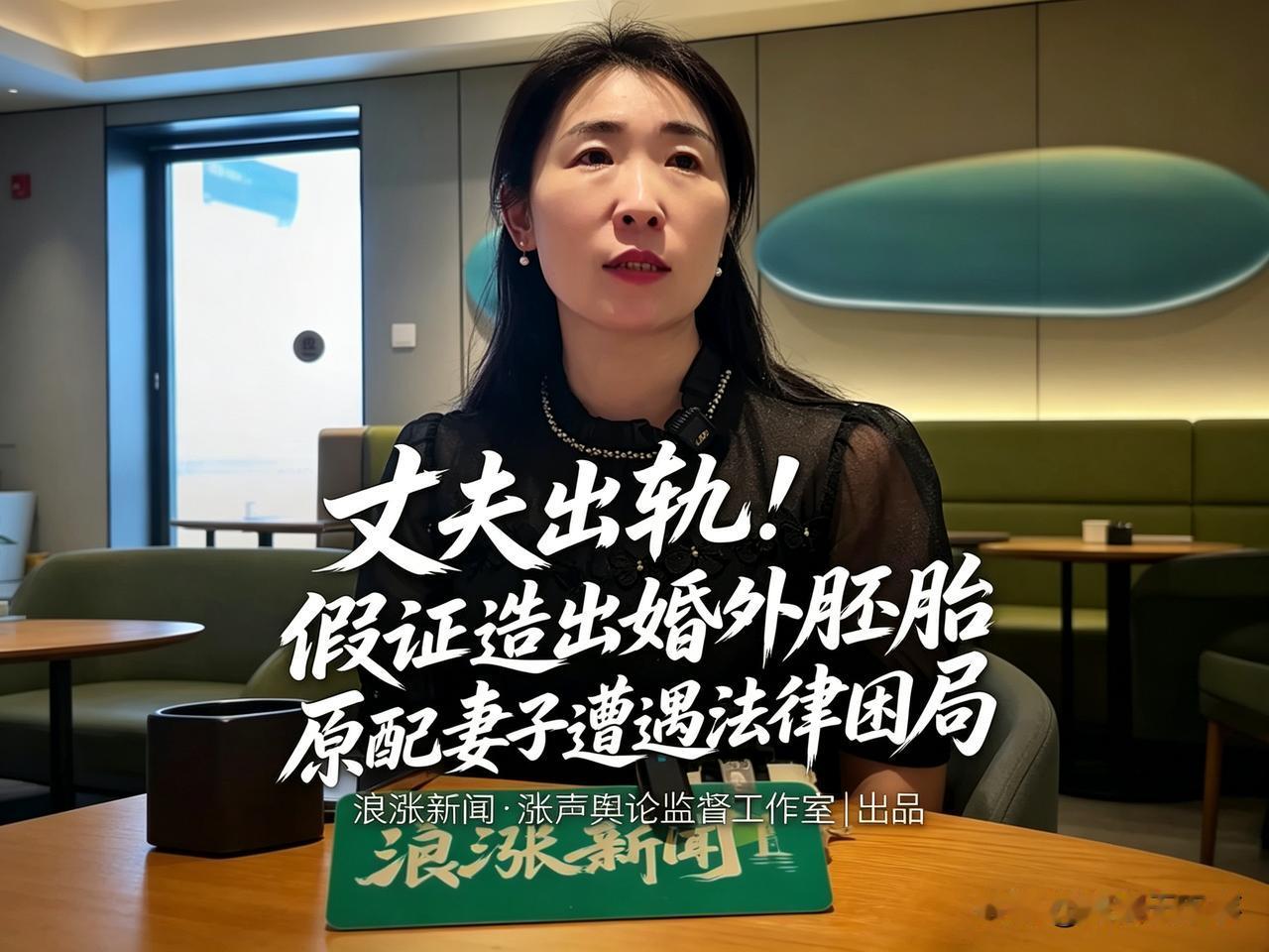 这个女的除了想给自己和女儿出一口气，还想为所有女性发声。“丈夫婚外胚胎案”都