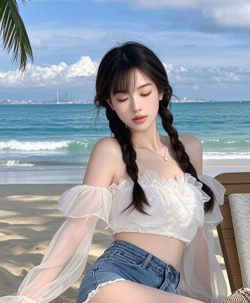 清晨海滩上的第一缕阳光