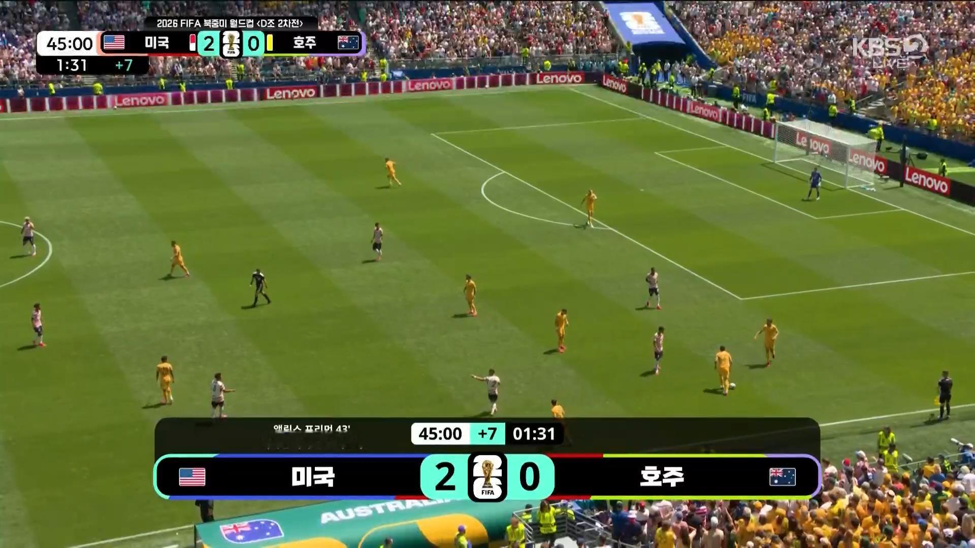 皮皮足球🚨彻底打爆！2-0！普利西奇神兵天降轰入贴地箭，美国主场彻底肢解澳