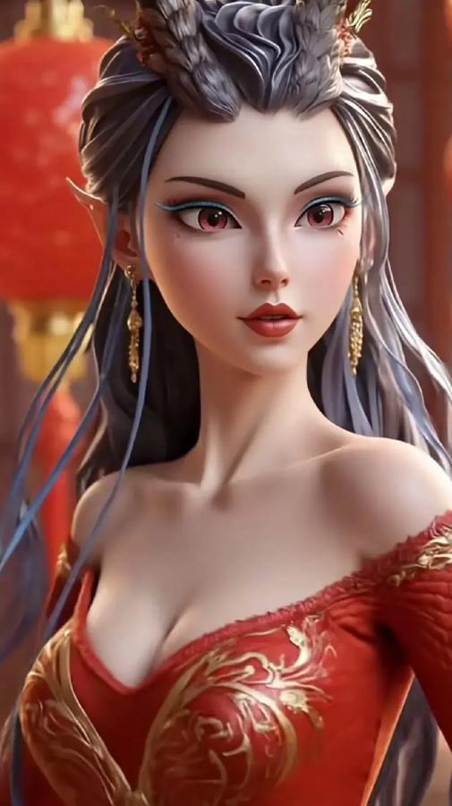 哪吒2里的女人，最漂亮的不是敖丙姑姑，也不是鹤童，而是…敖丙的姑姑—敖闰