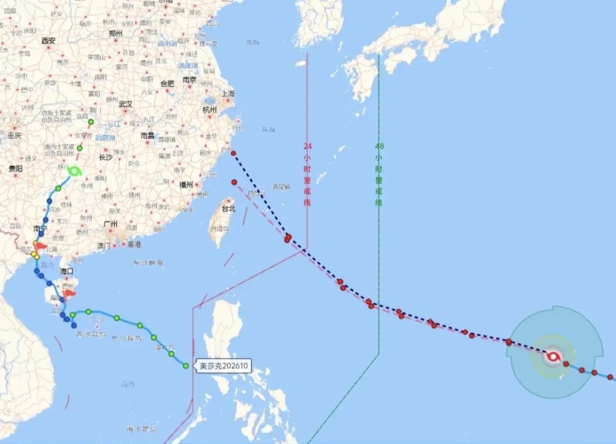 ✨台风巴威还是去日本吧！✨✦台风巴威17+级，现在位于台湾省基隆东偏南约1