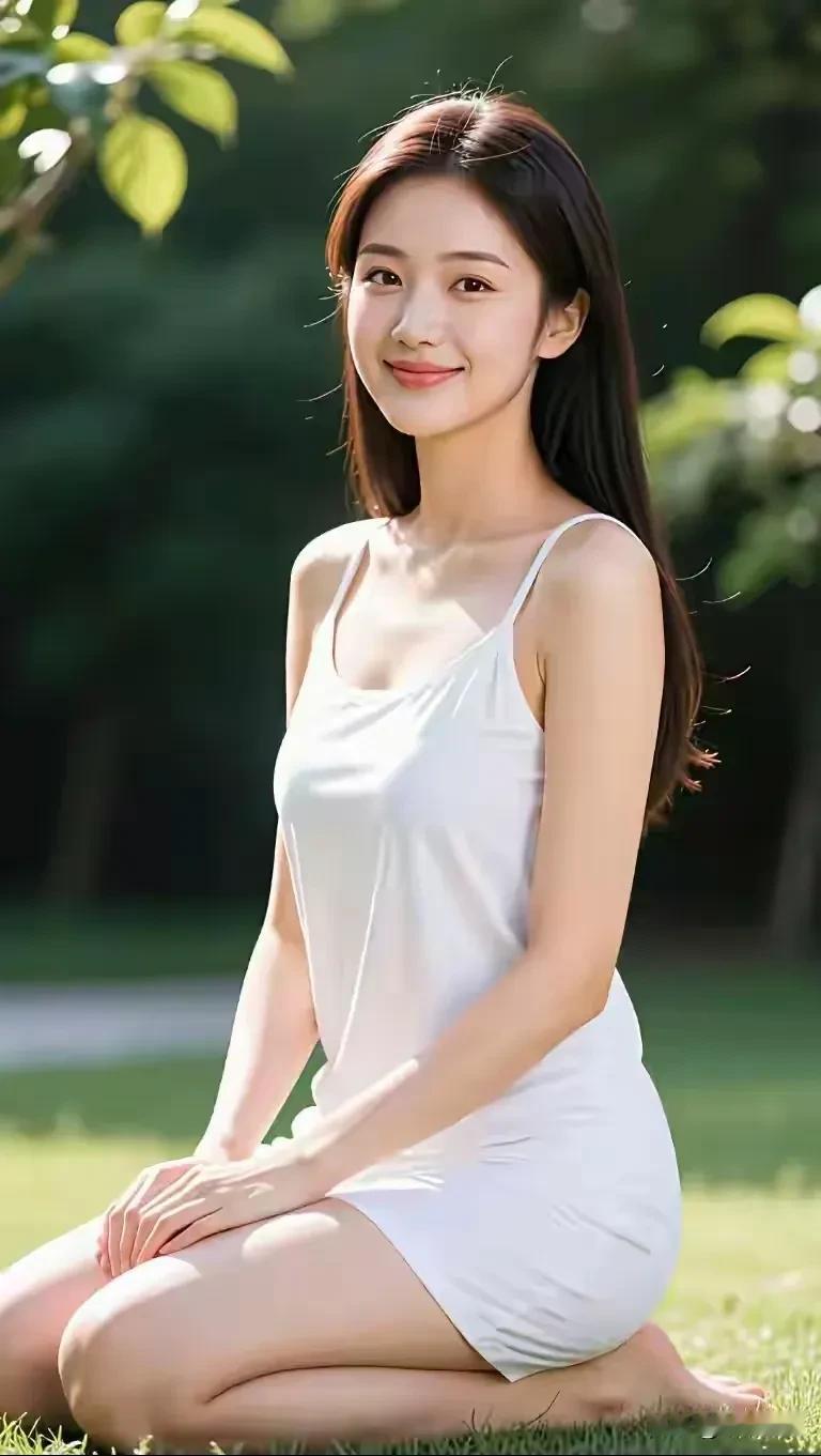 沐浴温柔阳光，静坐在青草地上，感受夏日独有的清新与治愈，把烦恼交给晚风。