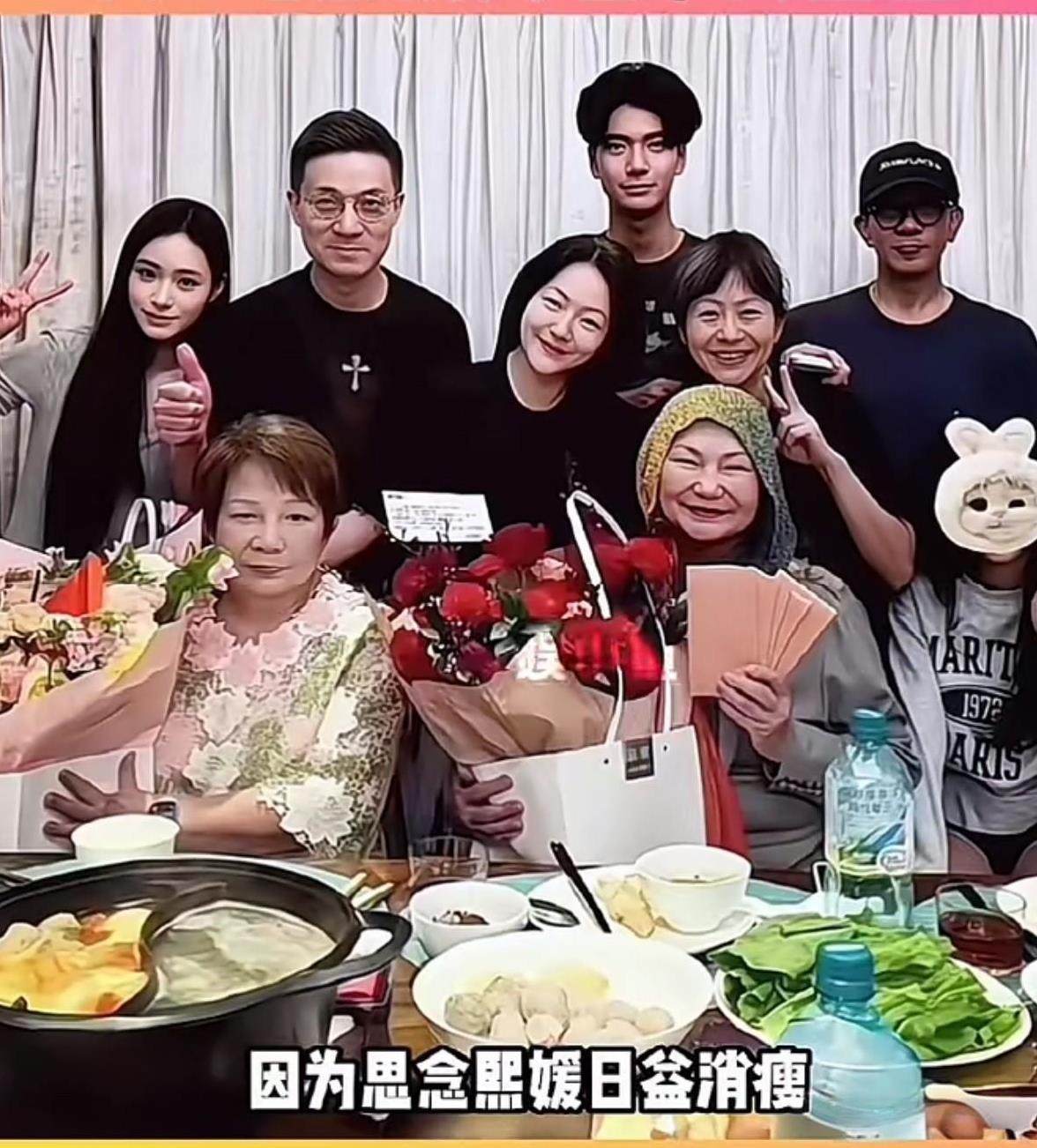 母亲节，黄春梅被家人围绕，一家人喜气洋洋给她过母亲节。一家人吃吃喝喝，幸福的笑