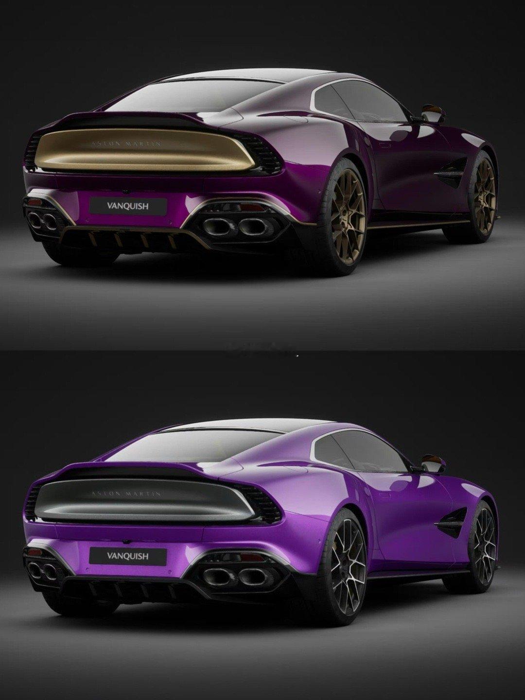 阿斯顿马丁Vanquish车尾饰板，这个设计有点意思汽车视觉