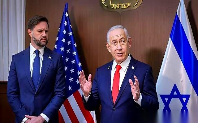 那个在战情室里一言不发的男人，美国副总统万斯，终于拿起了电话。电话那头是以色列