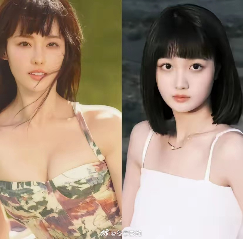 问所有男同胞一个问题，不许说谎！左边是张嘉倪，38岁，琼瑶剧女主角，颜值精致，身