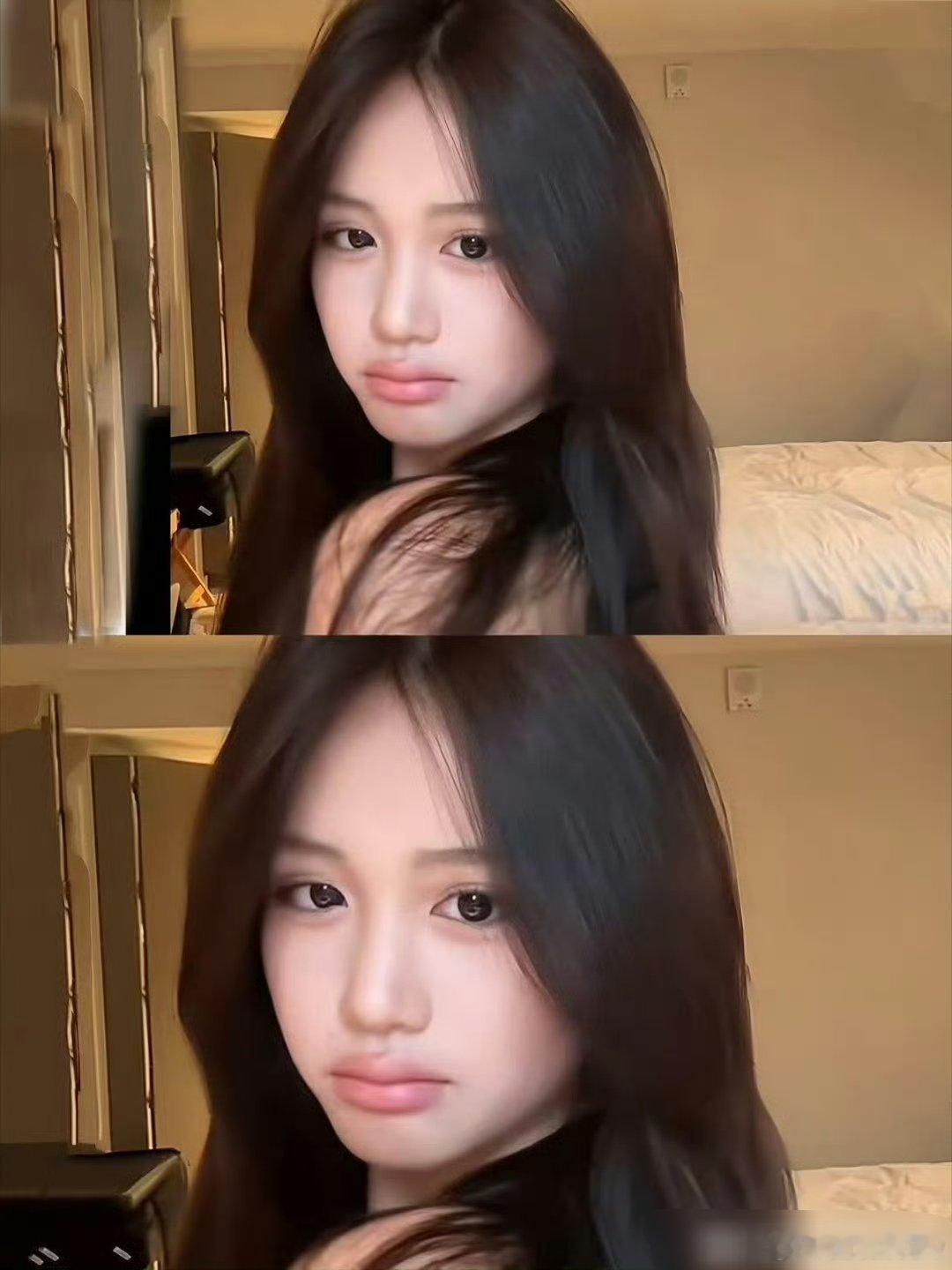 看完钟丽缇女儿妆教彻底没脾气了完美的继承了妈妈的基因，混血感+清纯感，再带点野