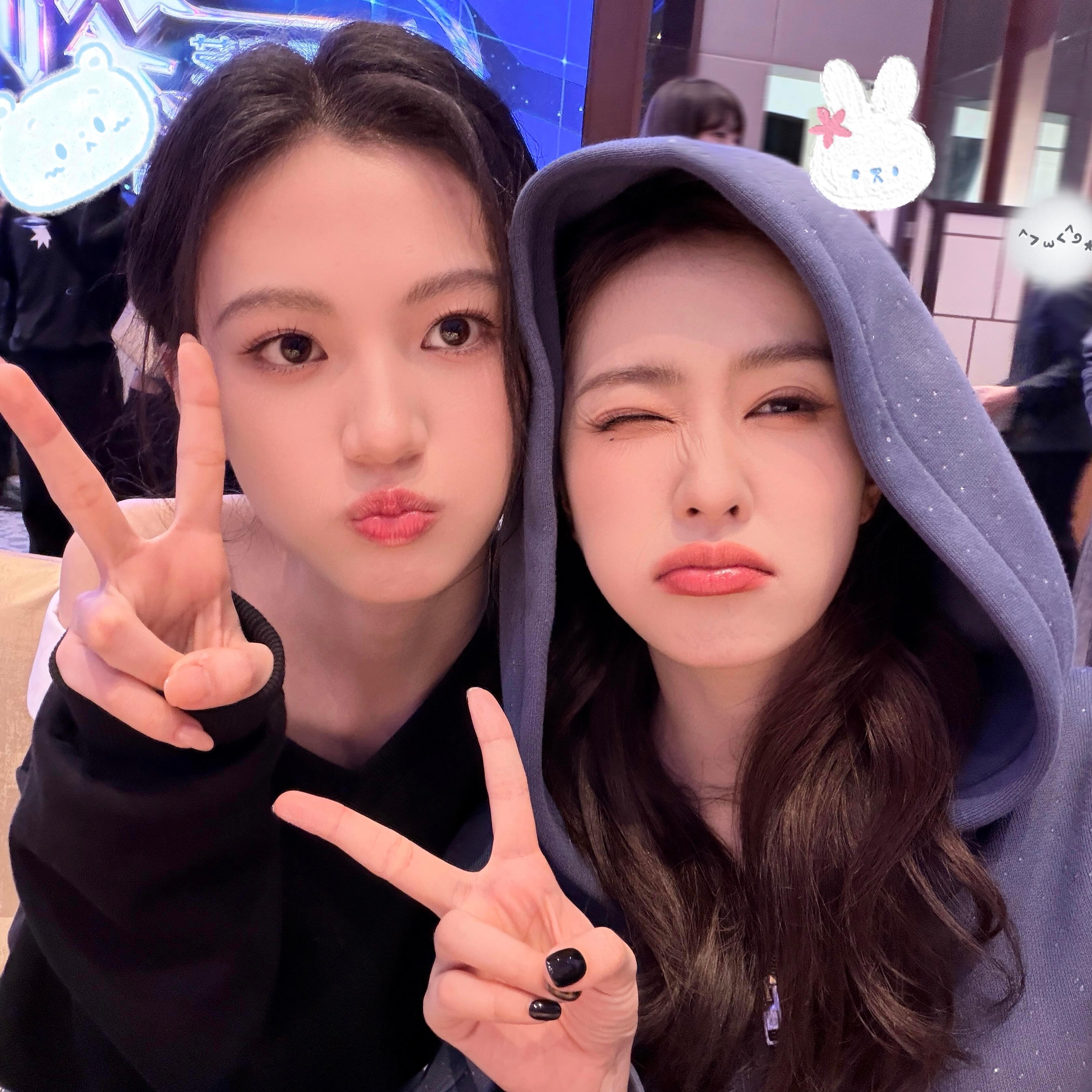 哎呦白鹿沈羽洁的合照🥺两个宝宝